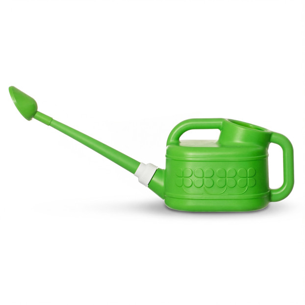 Gardenised Plastic Watering Can with Long Spout and Dual Handle Design, 1-Gallon Capacity for Indoor & Outdoor Plant Care, Lawn Maintenance and Yard Gardening, Green