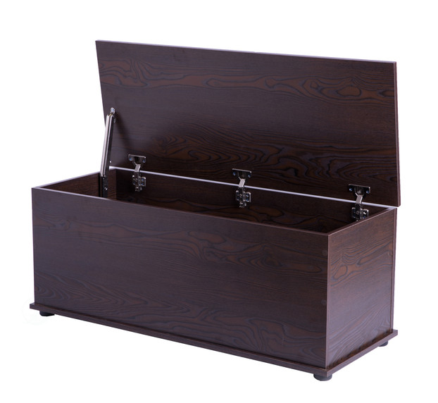 Large Storage Toy Box with Soft Closure Lid Wooden Organizing Furniture Storage Chest