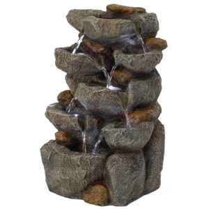 Decorative Rock Look Water Fountain for Home and Garden