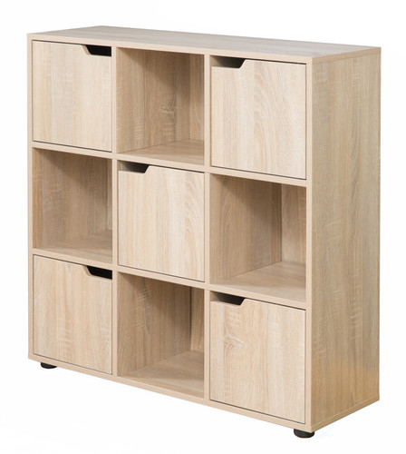 Buy Wholesale QI003677 9 Cube Wooden Organizer With 5 Enclosed