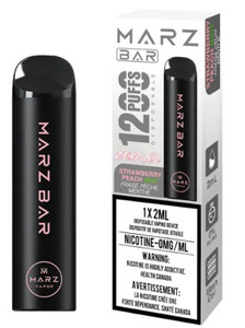 Marz Bar 1200 Zero Nic - Strawberry Peach Mint