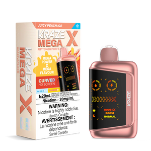 Kraze Mega X 48K - Juicy Peach Ice