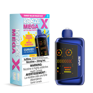 Kraze Mega X 48K - Tangy Blue Razz Ice