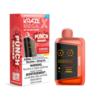 Kraze Mega X 48K - White Peach KO Ice