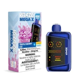 Kraze Mega X 48K - Classic Triple Berry Ice