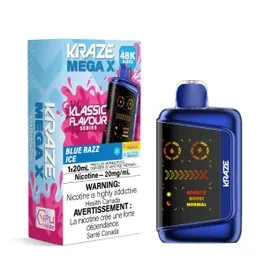 Kraze Mega X 48K - Classic Blue Razz Ice