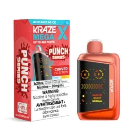 Kraze Mega X 48K - Blue Razz KO Ice