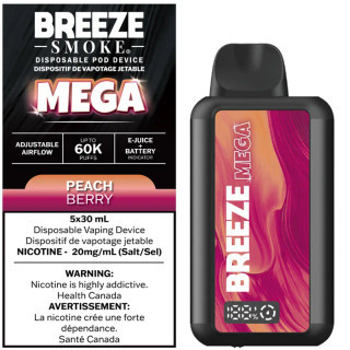 Breeze Mega 60K - Peach Berry