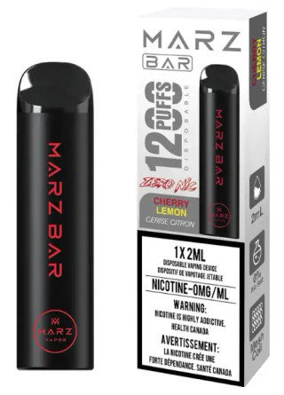 Marz Bar 1200 Zero Nic - Cherry Lemon
