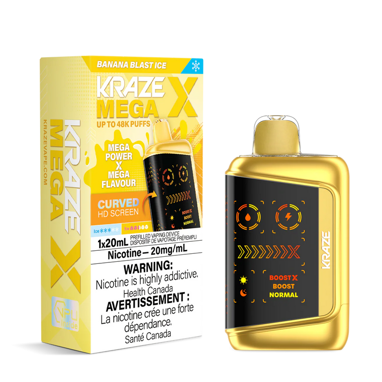 Kraze Mega X 48K - Banana Blast Ice