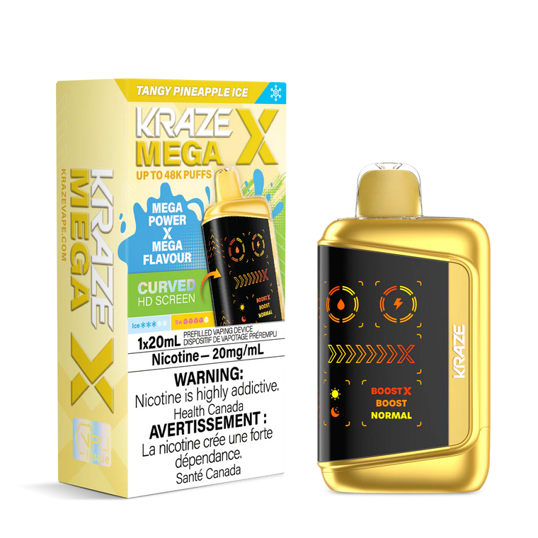 Kraze Mega X 48K - Tangy Pineapple Ice