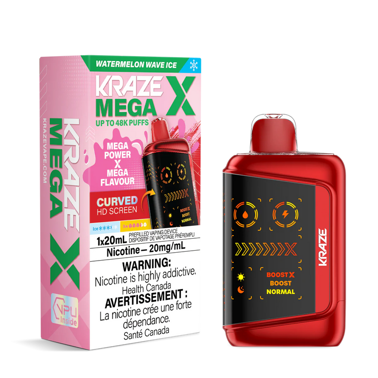 Kraze Mega X 48K - Watermelon Wave Ice