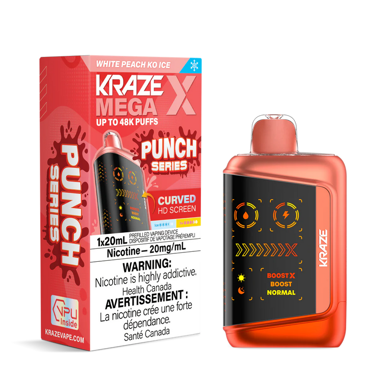 Kraze Mega X 48K - White Peach KO Ice