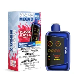 Kraze Mega X 48K - Classic Blueberry Watermelon Ice
