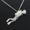 Sterling Silver Scuba Diver 3cm in length