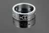  Silver Female 7mm wide Symbol Ring