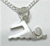 Sterling Silver LARGE Swimmer Necklat 