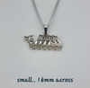 Ster/Silver Dragon Boat Lightweight Necklat 