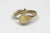  9ct gold Custom  Paddle ring -fits all one size! 