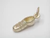 9ct Gold Silver Soccer Boot 14mm Charm