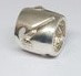 Silver 3D Hockey Stick & Ball Bead 