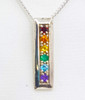 Sterling Silver  Rainbow Set pendant 