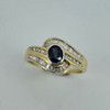 18ct Gold Custom Sapphire & Diamond Ring
