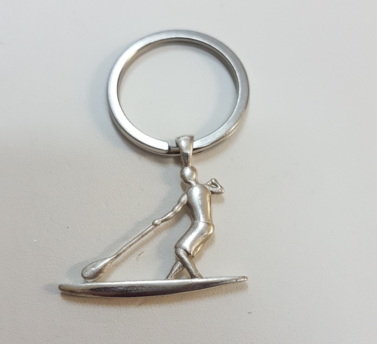 *NEW* Sterling  Silver Male SUP- on a Key Ring