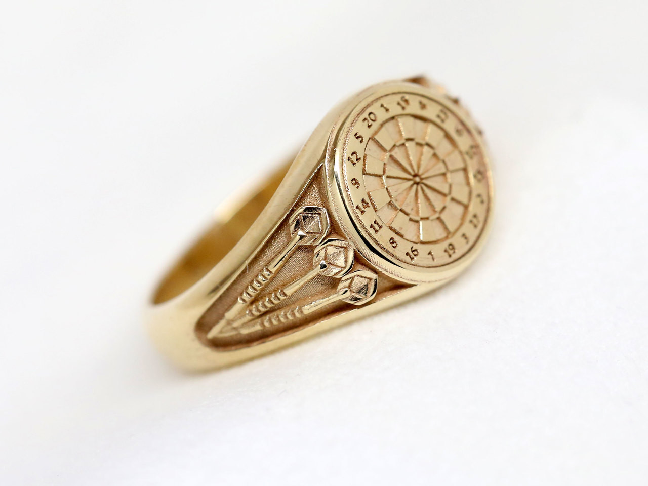 Custom design 9ct Gold Darts Ring EMAIL FOR QUOTE
