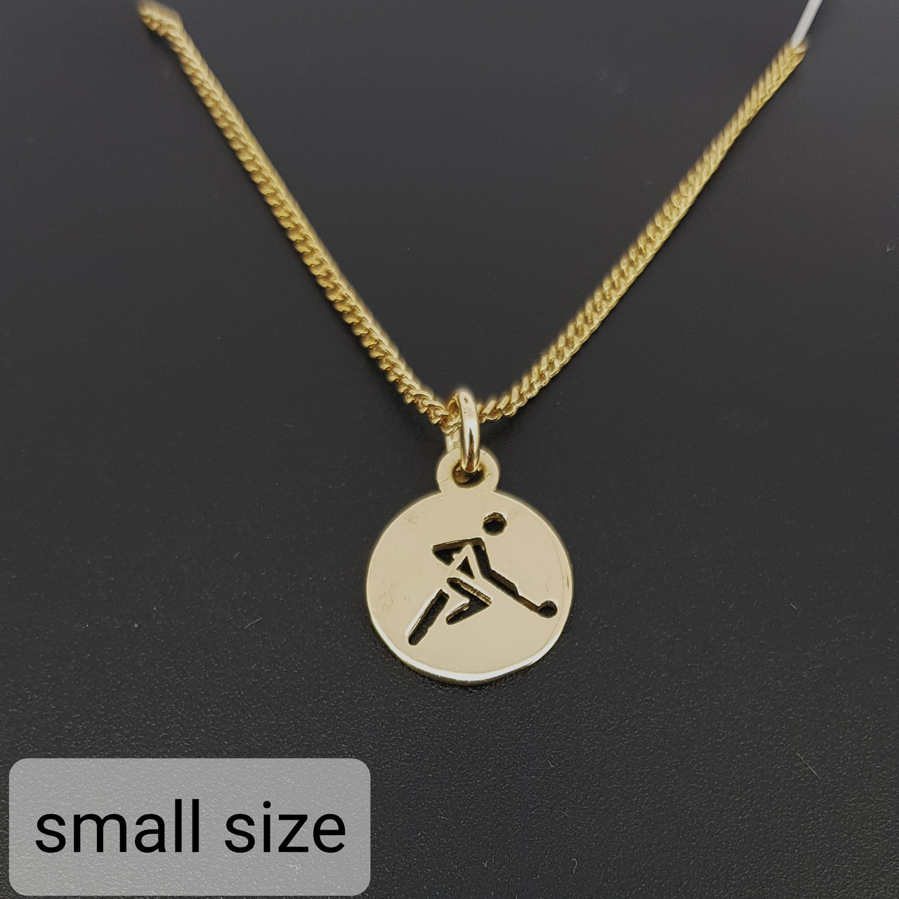 9ct gold Round Hockey Necklat