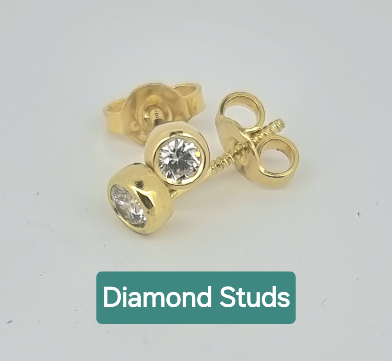 18ct Natural Diamond Studs 