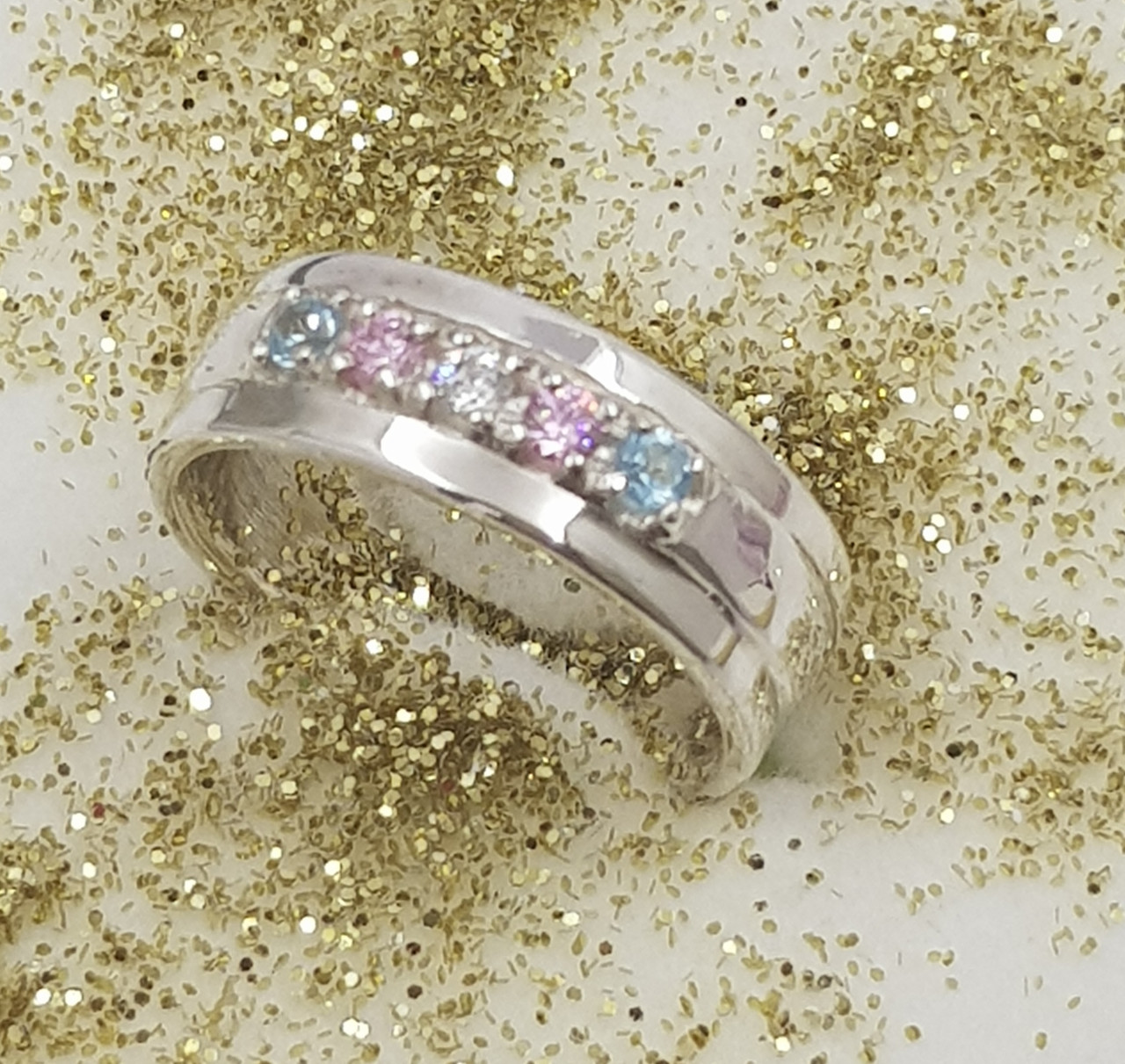 SILVER Trans Stone set Ring 