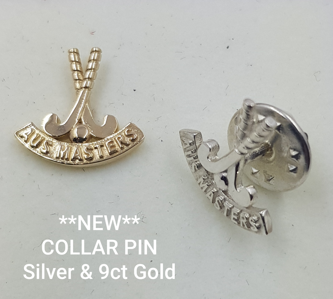 AUS MASTERS Collar Pin (available 9yg - email for quote)