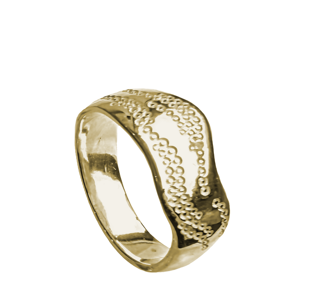 "Spirits" custom design ring (standard -size P ) 9ct Gold
