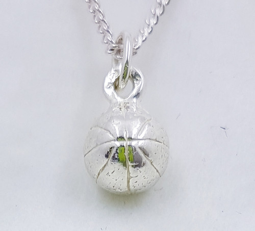 Basketball Round Ball Necklat 8mm 