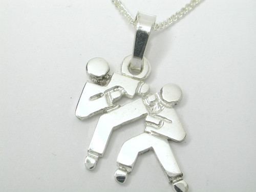 Silver Tai Kwon Do Necklat