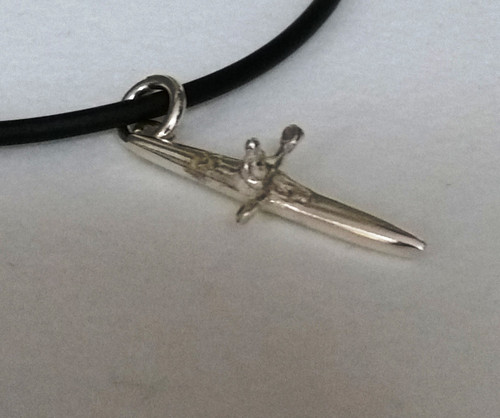 Ster/SIlver Ski or Kayak  Necklat S-1284