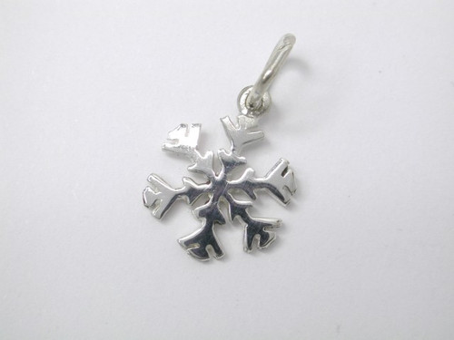 Sterling Silver Snowflake Small Charm - 11mm
