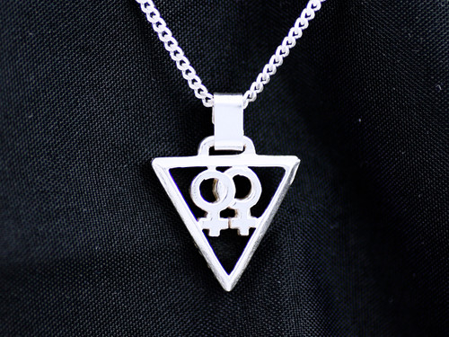 Sterling Silver FF Necklat on complimentary chain