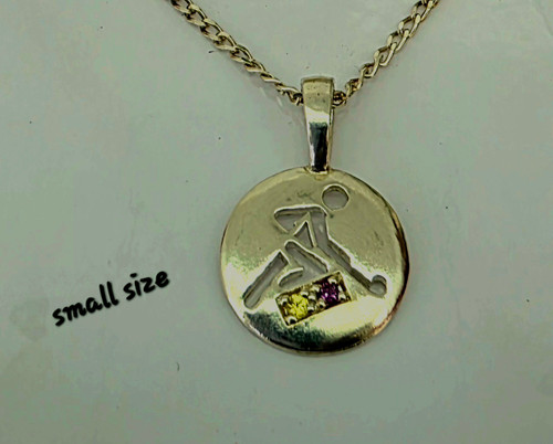 9ct Gold State REP, SMALL Pendant Stone set