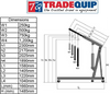 Tradequip Foldable 1200Kg Engine Crane