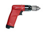 Benefits
High productivity thanks to high power with great control and high quality keyed chuck
Operator comfort thanks to exclusive ergonomic features
Intensive duty and high durability for general maintenance

Features
1/4" (6 mm) industrial pistol drill with Jacobs industrial keyed chuck
Ergonomic & compact body, Low noise, low vibration
High power, 0.5hp (375W), and excellent control with teasing throttle

Model	CP1014P45	
Part number	6151580010	
Actual air consumption	600 l/mn	21.2 cfm
Air inlet thread size	1/4 "	
Box dimensions	170x250x75 mm	
Chuck capacity	6.5 mm	1/4 "
Collet / spindle size		3/8-24 "
Free speed	4500 rpm	
Free speed air consumption	12,5 l/s	
Length	160 mm	6.7 "
Min. hose size	10 mm	3/8 "
Net weight	0.54 kg	1.2 lb
Power	375 W	1/2 hp
Sound Power	89 db(A)	
Sound pressure	78 db(A)	
Stall torque	3.2 Nm	2.4 ft.lbs
Vibration	3 m/s²	
Vibration ISO	ISO-28927-5	
Vibration uncertainty (K)	1.4 m/s²