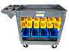 Tradequip Polymer Trade Tool Cart W/32 Storage Parts Bins