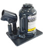 This powerful, heavy-duty Borum Industrial Hydraulic Bottle Jack with high quality glide-action pressure pump is designed for hard-hitting commercial use, making large loads easy to lift. The lightweight jack is ideal for lifting farm vehicles, heavy-duty machinery, industrial construction equipment and more. High quality, fitted with unique overload protection system and large stable base, this unit is ideal for daily use in a demanding environment.

Fitted with a safety overload valve for extra protection, the safety valve is installed between the pump and high-pressure check valve in the barrel/lift ram assembly. When attempting to raise a load greater than the jack's capacity, the safety valve opens on each pump stroke and diverts any further oil back to the reservoir thus preventing the raising of the load.

Features
Machined and polished cylinders with die-cut threads provide non-abrasive leak-free, durable performance
Fabricated from hard-cast steel with heat-treated critical stress areas
Specially designed internal hydraulics allow the jack to be operated vertically & horizontally
Unique cross-type forged release valve assures positive load control
Overload protection built into the hydraulic system ensures user safety
3-piece galvanised steel handle allows for easy & compact storage
The Borum BR02 series Bottle Jacks can be used horizontally when the pump is positioned above the ram housing or lying on their side with the pump positioned as per the illustrations below. Refer to the owners manual for more information.

Specifications
Safe Working Capacity: 20,000kg
Minimum Height: 183mm
Maximum Height: 305mm
Handle: 3-piece galvanised steel
Carton: 231L x 182W x 294H mm
Gross Weight: 9.2kg
IMPORTANT:  NEVER get beneath a vehicle that is only supported by a jack. ALWAYS chock the vehicle wheels and use support stands.  

Intended Use
For heavy duty use on truck, agriculture, construction, mining, automotive, and marine applications where lifting and lowering is required.

About the Borum brand
Our “heavy duty commercial” range of Borum Industrial equipment has been manufactured to exacting standards for over 40 years. We specify industrial quality components and design to ensure a long and durable working life in commercial transport, mining, earthmoving and railway environments. Our Borum Industrial range of equipment is focused on achieving superior professional standards, reliability, quality, and are covered by a 12 month trade use warranty.