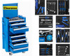 Be quick for these cracking MINI Kincrome Toolkits. These will sell out! 

Features
Dual Steel Side Handles
Aluminium Drawer Grips
Magnetic Drawer Retention
Chamfered Screen Printed Kincrome Side Panels
EVA Foam Drawer Liners
UV Stabilised Powder Coating
3 Year Warranty

Brand KINCROME
12 Month Protection Plan Yes
Castor Type Swivel Castors (2x Locking)
Drawer Measurements 168 x 132 x 22mm (Chest - Small)
168 x 132 x 41mm (Chest - Large)
168 x 132 x 41mm (Trolley - Large)
168 x 132 x 22mm (Trolley - Small)
Drawer Slides Type Friction Slide Cradles
Drive 1/4"
Finish UV Stabilised Powder Coat
Lid Support Lid Stays
Measurement System Metric
Measurements 251 x 151 x 390mm
Number Of Drawer Liners 6
Number Of Drawers 6
Number Of EVA Trays 6
Pieces 78
Range CONTOUR
Recessed Handles Yes
Tool Chest Measurements 251 x 151 x 134mm
Tool Chest Weight 1.5kg
Tool Trolley Weight3.5kg
Warranty Kincrome Quality
Work SurfaceStainless Steel
Colour Blue
Size 10"
Length (mm) 251
Width (mm) 151
Height (mm) 390
Weight (kg) 7.37

Top Tray 1
EVA960T - CONTOUR® Mini 14 Piece Sockets & Accessories EVA Tray
Metric Sockets
10 Sockets 1/4" Square Drive: 4, 5, 6, 7, 8, 9, 10, 11, 12, 13mm
3 Socket Accessories 1/4" Square Drive
Reversible Ratchet Handle
Universal Joint
Extension Bar 75mm (3")

Contents:
TorqueMaster® Bit Holder Driver
Drawer 1
EVA963T - CONTOUR® Mini 4 Piece Cutting & Marking EVA Tray
Stainless Steel Metric Ruler 150mm (6")
Permanent Marker Ultra Fine Black
Folding Utility Knife
Folding Safety Scraper
Drawer 2
EVA962T - CONTOUR® Mini 42 Piece Fastening & Measuring EVA Tray
33 Piece General Bit & Holder Set:
1/4"(F) x 1/4"(M) Magnetic Bit Holder
5 Phillips Bits: #0, 1, 2, 2, 3
7 Blade Bits: 3, 4, 4.5, 5, 5.5, 6, 6.5mm
3 Square Bits: #1, 2, 3
5 Pozidrive Bits: #0, 1, 2, 2, 3
7 TORX® Bits: T10, T15, T20, T25, T27, T30, T40
5 Hex Bits: 2, 3, 4, 5, 6mm
7 Piece Metric Folding Hex Key Set:
1.5, 2, 2.5, 3, 4, 5, 6mm
Adjustable Wrench 150mm (6")
Metric Tape Measure 8m
Drawer 3
EVA961T - CONTOUR® Mini 3 Piece Pliers EVA Tray
Mini Combination Pliers 120mm (5")
Mini Long Nose Pliers 120mm (5")
Mini Diagonal Cutting Pliers 105mm (4")
Drawer 4
EVA964T - CONTOUR® 7 Piece Precision Screwdrivers, Mini Hook & Pick & Lighting EVA Tray
3 Precision Screwdrivers:
Blade: 2.0mm
Phillips: No.0, No.1
Mini Hook - 90° L-Hook
Mini Hook - Clevis
TorqueMaster® Magnetic Pick-Up Tool Telescopic
SMD Magnetic LED Penlight
Drawer 5
EVA965T - CONTOUR® Mini 6 Piece Combination Spanners EVA Tray
Metric Spanners
6 Stubby Combination Spanners: 8, 10, 12, 13, 14, 17mm
Loose Tools & Tool Storage
TOOL STORAGE
CONTOUR® Mini Tool Chest 2 Drawer 251mm (10") - K71012
CONTOUR® Mini Tool Trolley 4 Drawer 251mm (10") - K71024