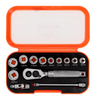 Bahco 13p 1/4" Dve MM Socket Set Bi-Hex Limited Stock!