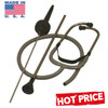 Detects Both Mechanical and Air Induced Sounds.
For hard to reach locations, remove the funnel and use the hollow tube.
For air induced sounds, attach the vinyl hose to the hollow tube and funnel assembly. 
The funnel amplifier will detect noises from vacuum leaks, exhaust leaks, air leaks and wind noise. 
Use the black diaphragm chamber and screw-in metal probe to detect mechanical sounds from bearings, engines, transmissions, etc.