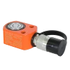 A 10-tonne single acting pancake-style hydraulic ram with a 10mm stroke and spring-loaded return, built from high-strength alloy steel for heavy-duty industrial applications.

Low-profile design for tight, confined spaces
Grooved piston — no saddle needed
Quick spring-loaded return
Tough anti-corrosion finish

Description
Featuring a low-profile, flat design, the Eagle Pro ESL series cylinder is an optimal choice for confined spaces. Its hardened and chromed piston is constructed from high-strength alloy steel that increases durability by reducing wear and corrosion.
The grooved piston end does not require a saddle, and the included mounting holes permit easy fixturing.
Retraction is quick thanks to the heavy-duty, straight-pull return springs, and an environmentally friendly coating process provides a durable anti-corrosion finish.
The Eagle Pro ESL series complies with ASME B30.1 standards.

Features
Hardened alloy-steel guide ring prevents over-travel and reduces wear from off-centre loads
Hardened, chromed and grooved piston resists wear and corrosion
Precision-machined high-strength alloy-steel body with a baked-enamel finish for durability and corrosion protection
Heavy-duty straight-pull return springs for fast retraction
Industrial seal with backup gaskets prevents costly leaks
High-strength composite bearings support off-centre loads without scoring the cylinder walls
Includes a standard coupler with dust cover
Specifications
Cylinder Capacity @ 10,000 PSI	10t
Stroke	10mm
Effective Area	14.5 cm²
Oil Capacity	15 cm³
Collapsed Height (A)	42mm
Extended Height (B)	53mm
Outside Diameter (D)	83 x 56
Piston Diameter (F)	38mm
Top Dimensions (M)	34mm
Top Dimensions (L)	28mm
Top Dimensions (V)	7mm
Top Dimensions (U)	36.6mm
Weight	1.5kg