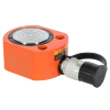 A 30 tonne single acting pancake-style hydraulic ram with a 13mm stroke and spring-loaded return, built for heavy-duty industrial spreading, clamping, pushing and lifting.

Low-profile design for tight, confined spaces
Grooved piston — no saddle needed
Quick spring-loaded return
Tough anti-corrosion finish

Description
Featuring a low-profile, flat design, the Eagle Pro ESL series cylinder is an optimal choice for confined spaces. Its hardened and chromed piston is constructed from high-strength alloy steel that increases durability by reducing wear and corrosion.
The grooved piston end does not require a saddle, and the included mounting holes permit easy fixturing.
Retraction is quick thanks to the heavy-duty, straight-pull return springs, and an environmentally friendly coating process provides a durable anti-corrosion finish.
The Eagle Pro ESL series complies with ASME B30.1 standards.

Features
Hardened alloy-steel guide ring prevents over-travel and reduces wear from off-centre loads
Hardened, chromed and grooved piston resists wear and corrosion
Precision-machined high-strength alloy-steel body with a baked-enamel finish for durability and corrosion protection
Heavy-duty straight-pull return springs for fast retraction
Industrial seal with backup gaskets prevents costly leaks
High-strength composite bearings support off-centre loads without scoring the cylinder walls
Includes a standard coupler with dust cover

Specifications
Cylinder Capacity @ 10,000 PSI	30t
Stroke	13mm
Effective Area	41.8 cm²
Oil Capacity	54 cm³
Collapsed Height (A)	58.5mm
Extended Height (B)	71mm
Outside Diameter (D)	117 x 95
Piston Diameter (F)	66mm
Top Dimensions (M)	45mm
Top Dimensions (L)	48mm
Top Dimensions (V)	10mm
Top Dimensions (U)	52mm
Weight	4.3kg