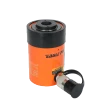 A 20-tonne single-acting hollow piston hydraulic ram with a 49mm stroke, letting rod, cable or bar pass through the centre for pulling and tensioning work. Manufactured to ISO 9001:2018 and meets or exceeds ANSI B30.1.

Spring-loaded ram for controlled retraction
Precision-machined alloy steel, baked enamel
Automatic overload protection
Fits Eagle Pro 3/8" and 1/4" NPT accessories

Description
With nearly 3 decades of manufacturing hydraulic tools for industrial applications, Eagle Pro Hydraulics has become the trusted partners for applications spanning from offshore plant maintenance to mining, infrastructure, commercial & industrial. Eagle Pro Hydraulics are manufactured to ISO 9001:2018 through international quality assurance programs which involve consistent observation of administration, management, manufacturing and production control. Eagle Pro hydraulic cylinders meet or exceed ANSI B30.1. This results in reliable & dependable high-quality products you can count on every time.

Features
Spring loaded ram return system, allowing controlled retraction of the ram.
High strength alloy steel body is precision machined to reduce wear and features a baked enamel finish for durability and corrosion protection.
Pumps have an automatic overload system to help prevent damage to cylinders, pumps and accessories.
Easily adapts to hoses, rams, pumps, spreaders, and other accessories using Eagle Pro 3/8" NPT and 1/4" NPT fittings.
Industrial strengthened seals prevent costly leaks.
Hardened alloy steel guide ring eliminates over travel and provides support for off-centre loads without damaging the cylinder walls.
Eagle Pro ram couplers fitted with dust covers minimising fluid contamination.

Specifications
Cylinder Capacity @ 10,000psi (700 BAR)	20,000kg
Stroke	49.00mm
Effective Cylinder Area	32.8cm2
Oil Capacity	161.00cm3
Collapsed Height	162.00mm
Extended Height	211.00mm